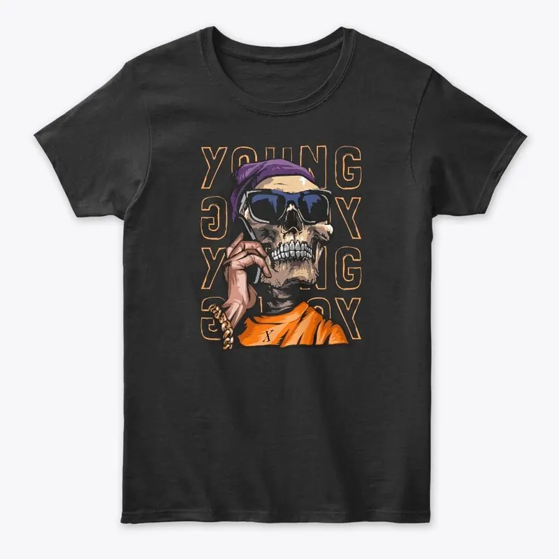 Funny Skull T-shirts With Sunglasses