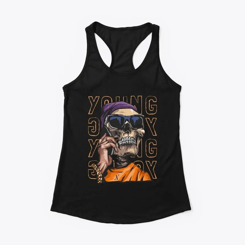 Funny Skull T-shirts With Sunglasses